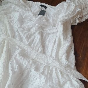 BNWT Ladies Lane Bryant white Lace dress 26/28